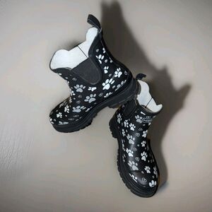 HISEA Women Ankle Rain Boots Waterproof Chelsea Short Wellies Rubber Garden Sz 8